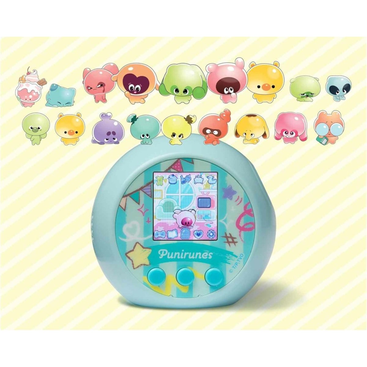 PUNIRUNES - Animaux Interactifs - Jeu tactile avec animaux digitaux multicolore, SPIN MASTER