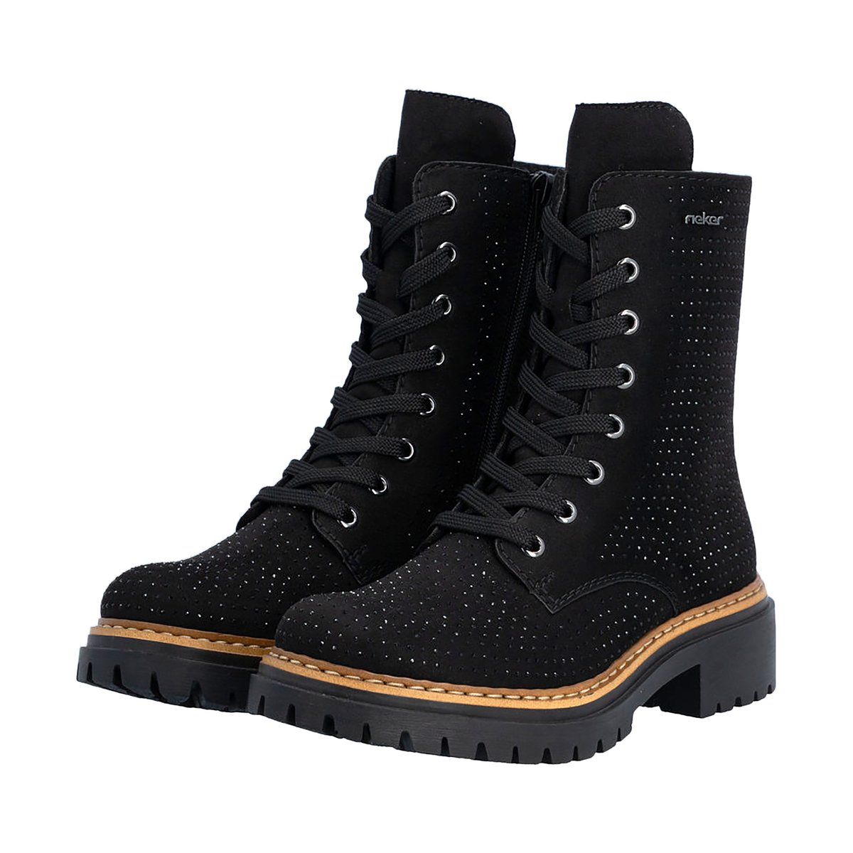 Bottine à Lacets Rgd noir, RIEKER