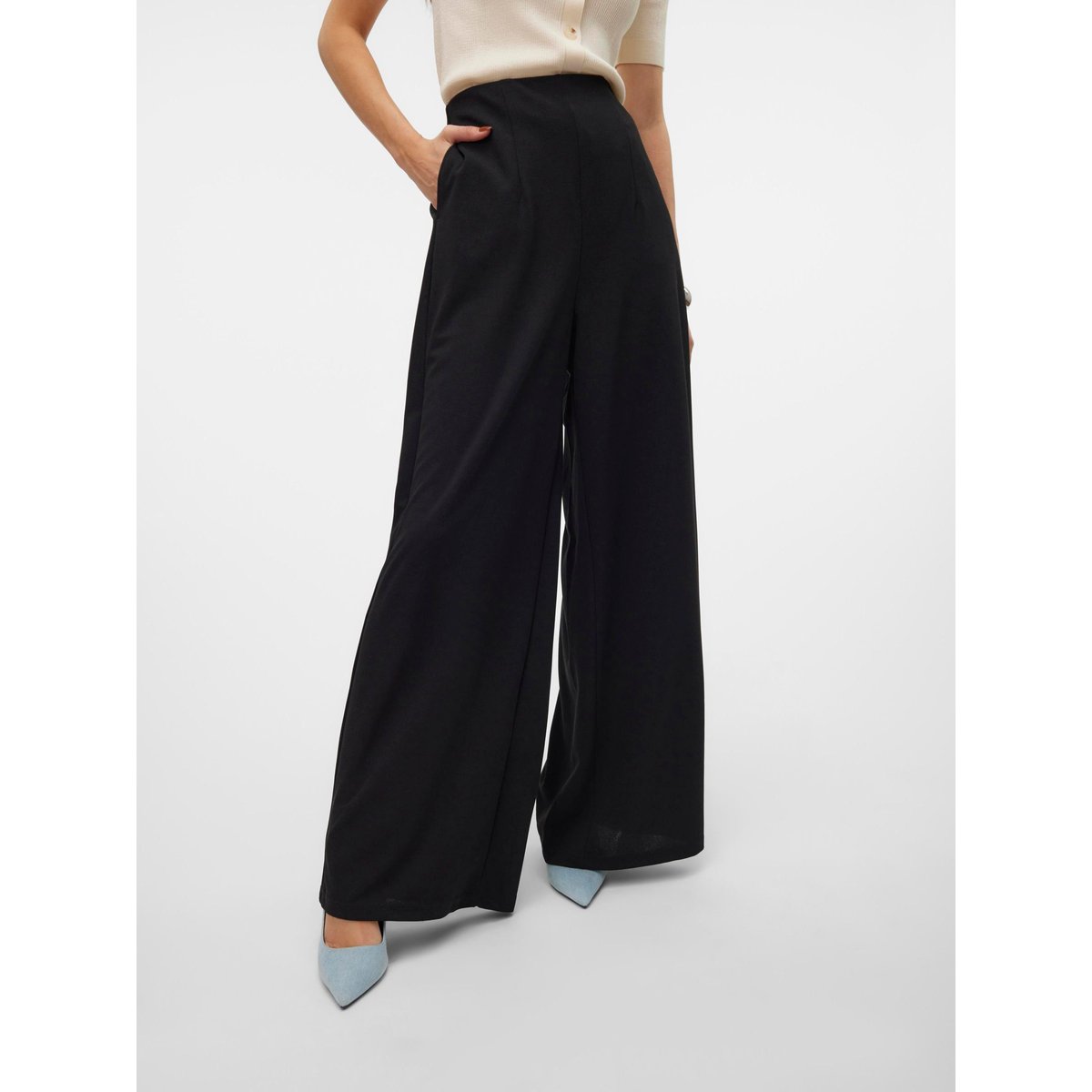 Pantalon À Jambe Large noire - black, VERO MODA