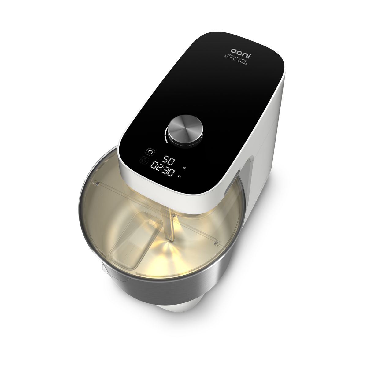 Robot pâtissier Halo Pro blanc, 7 L, 58 vitesses, transmission directe couleur unique, OONI