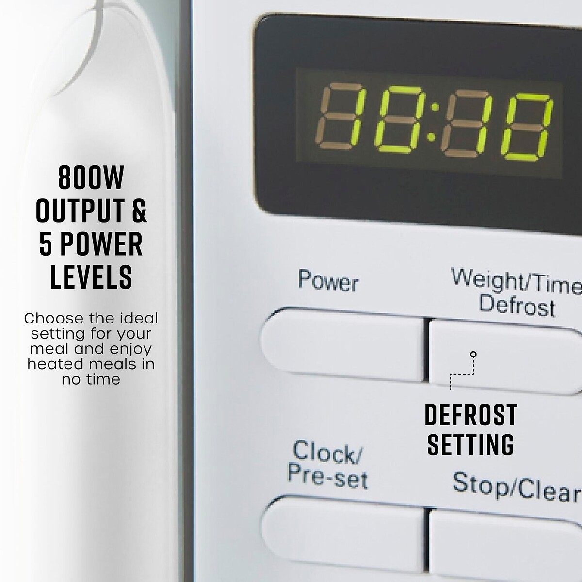 20L 800W Microwave white, SWAN