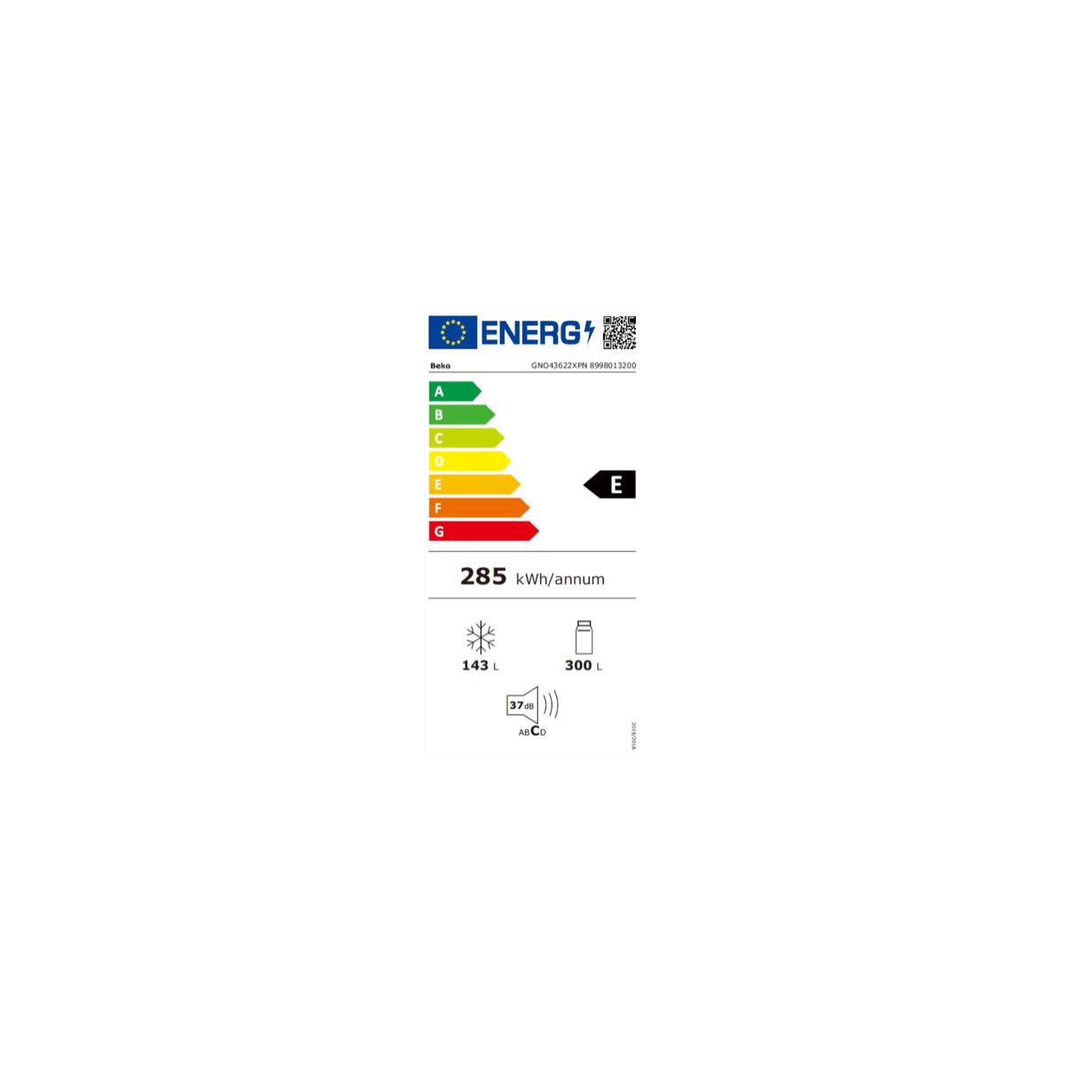 Réfrigérateur multi portes GNO43622XPN couleur unique, BEKO