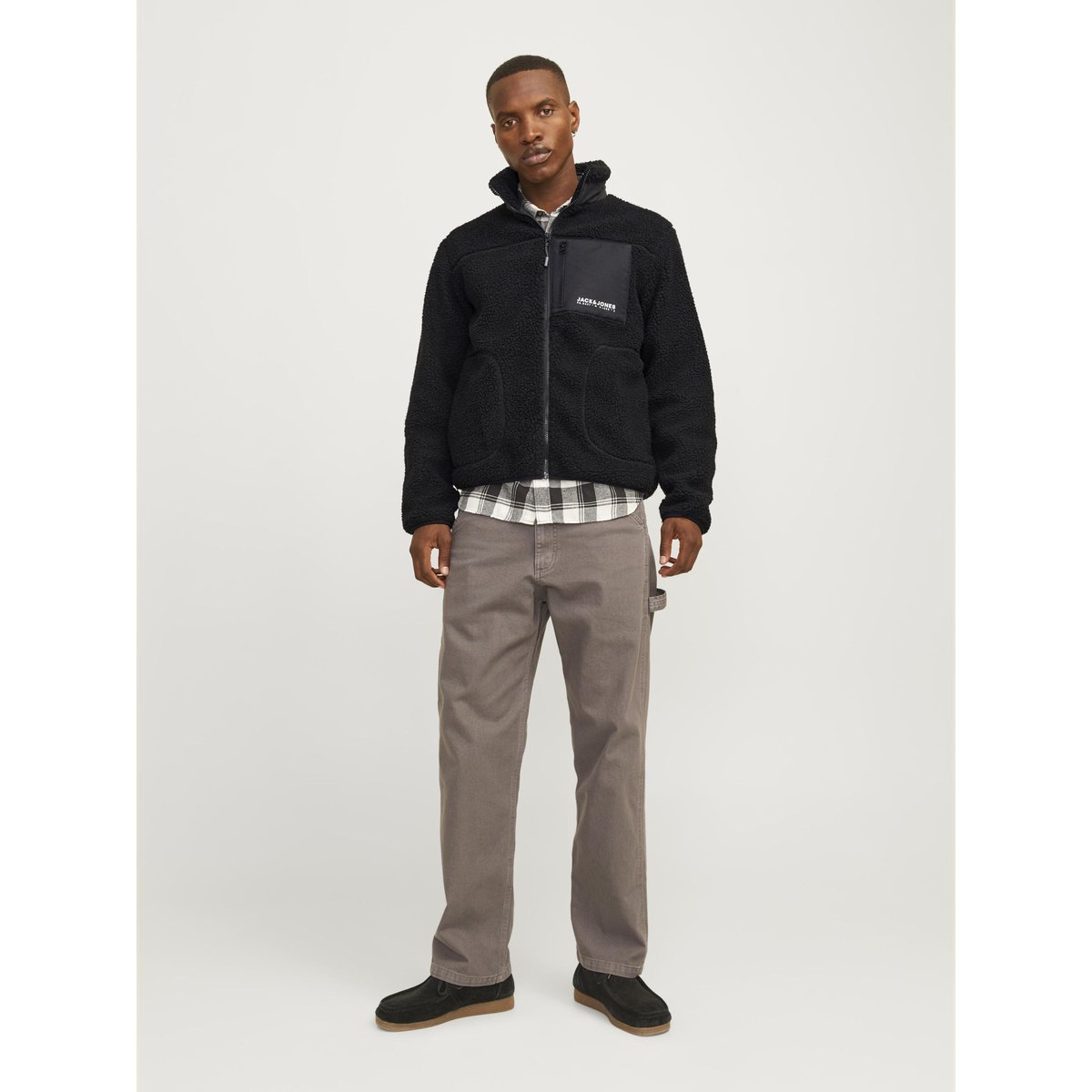 Manteau En Peluche black, JACK & JONES