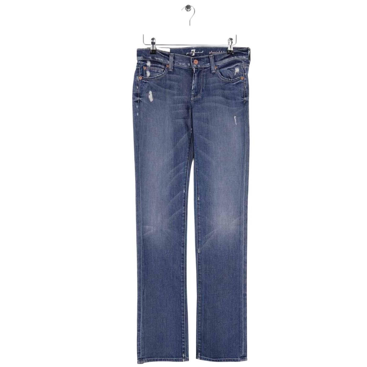 Jean droit - Très Bon État bleu, 7 FOR ALL MANKIND