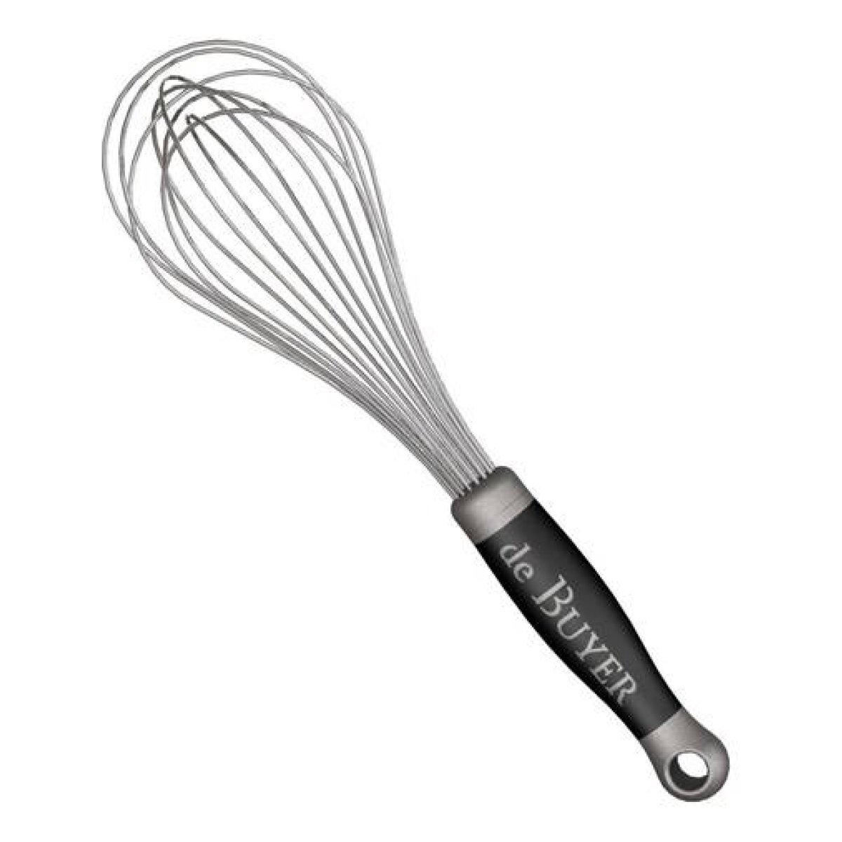 Fouet inox 30 cm profess fil gris, DE BUYER