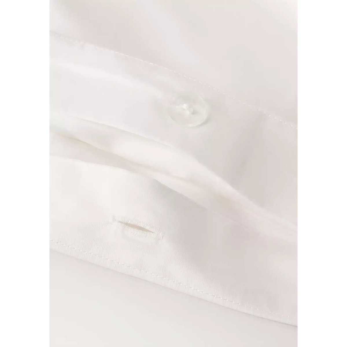 Housse de couette 100 % coton satin Lit 180/200 cm écru, MANGO HOME