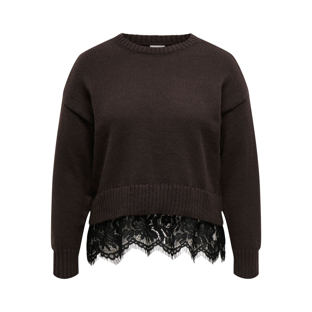 Pull En Maille marron - coffee bean 1, ONLY CARMAKOMA