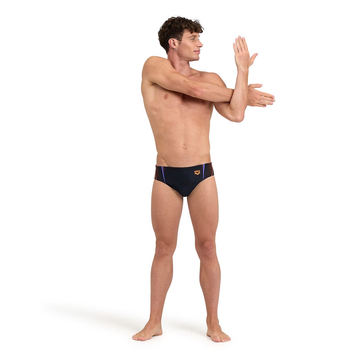 Slip de bain Graphic Performance Spikes black, ARENA