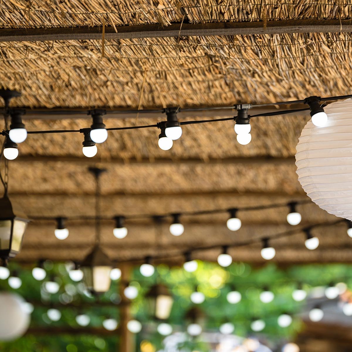 Lot de 2 Guirlandes solaires 2x PARTY SOLAR blanc, LUMISKY