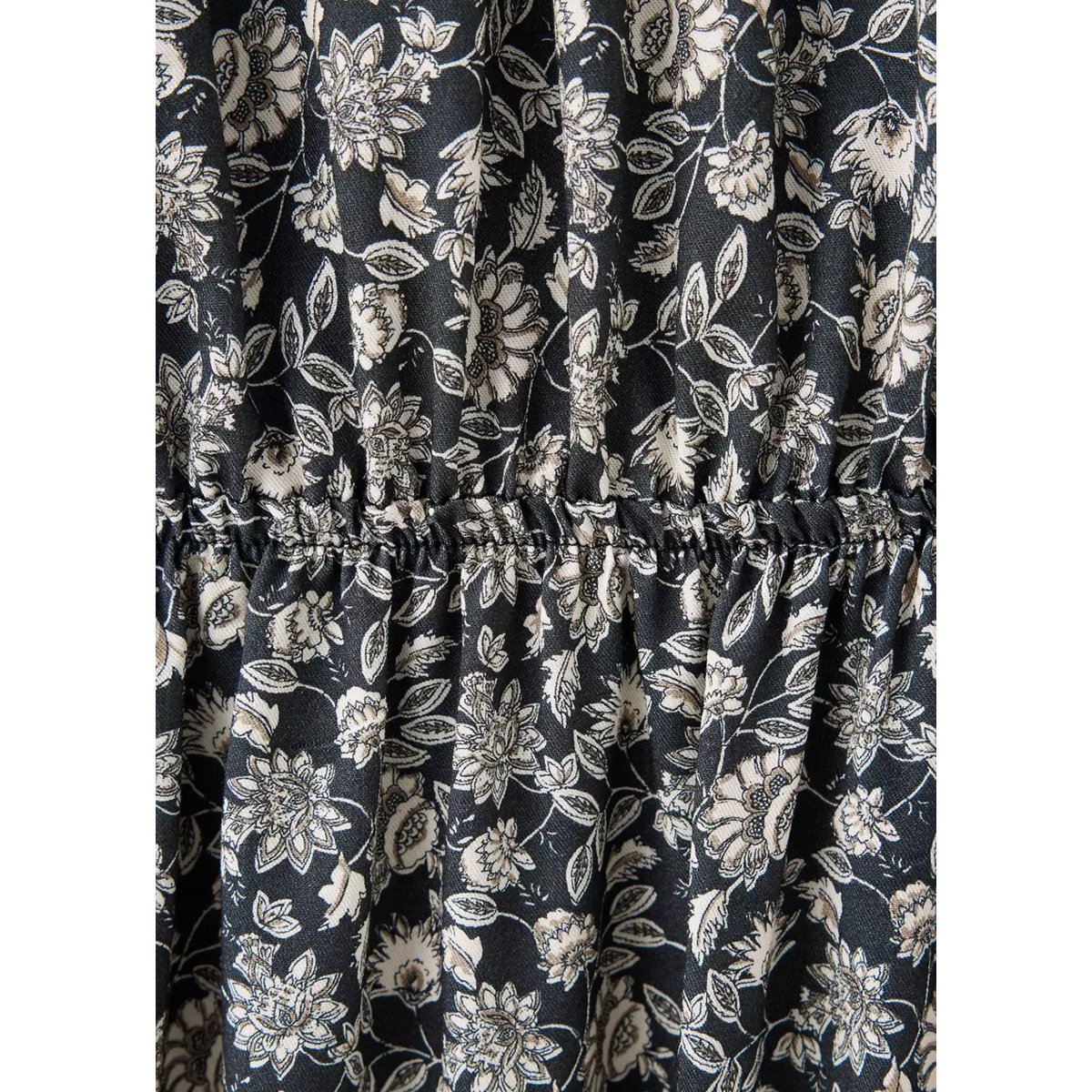 Robe à fleurs noir, MANGO KIDS