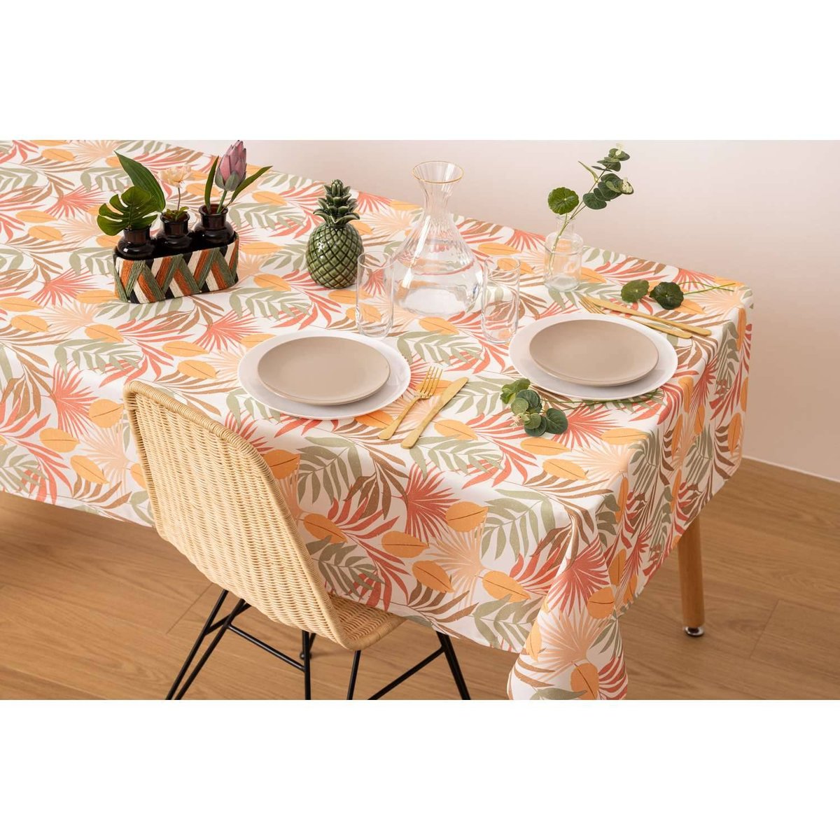 Nappe antitaches rectangulaire à motifs SAHYPA multicolore, ATMOSPHERA