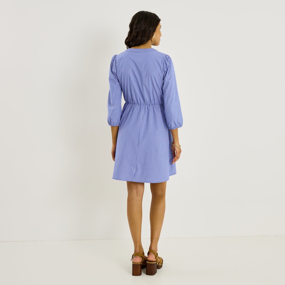 Robe courte rayuresicales bleu, GRAIN DE MALICE