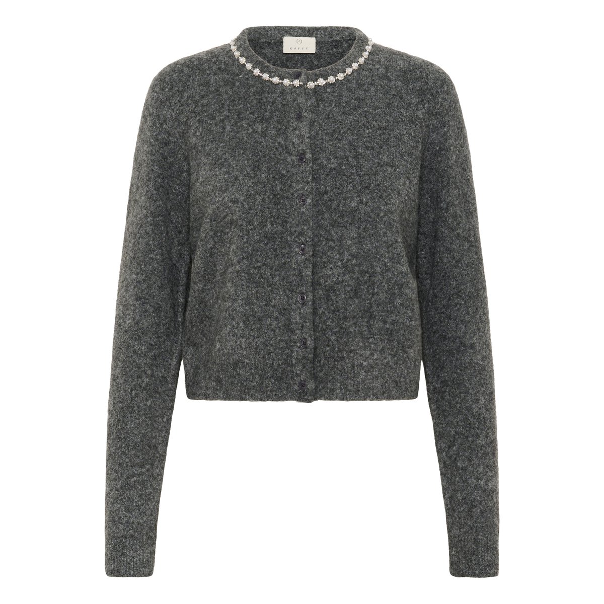 Cardigan à tricot gris grey melange, KAFFE