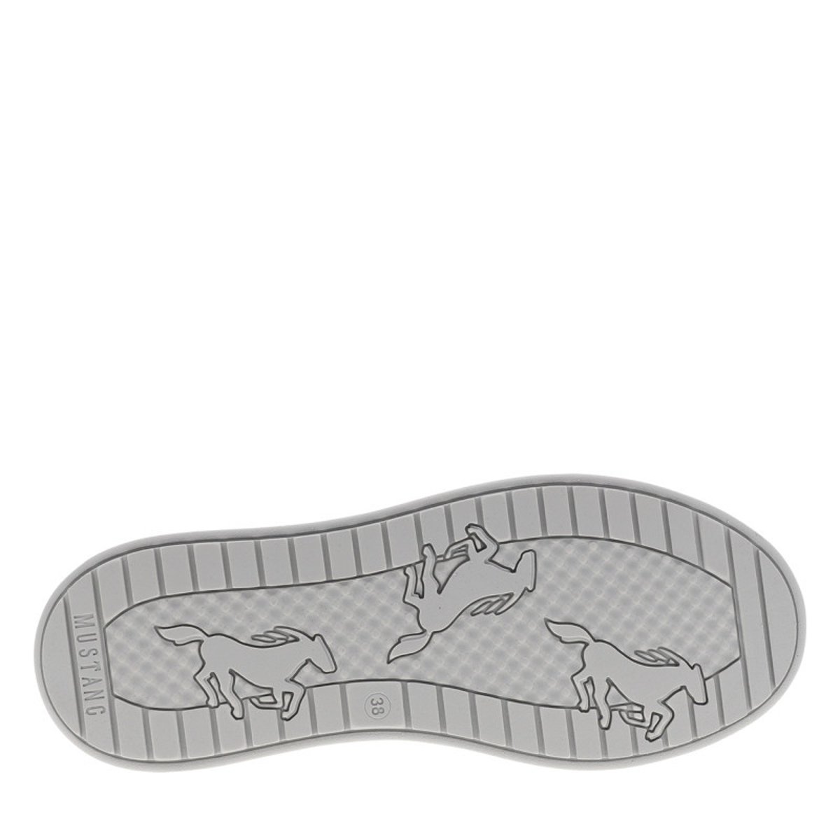 Baskets running noir à talon plat pourvues de lacets plats et d'un zip latéral noir, MUSTANG