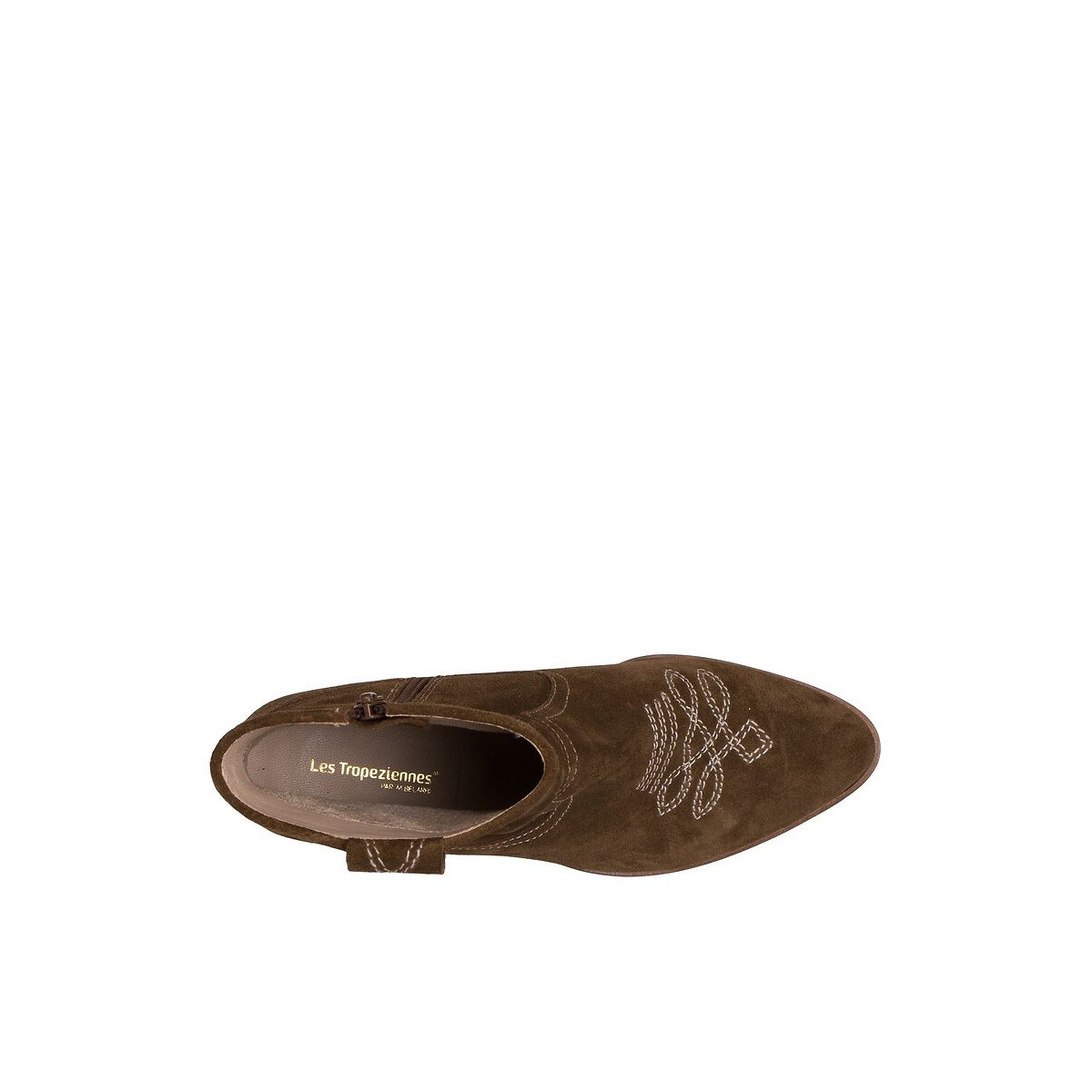 Lady Pointed Suede Ankle Boots camel, LES TROPEZIENNES PAR M.BELARBI