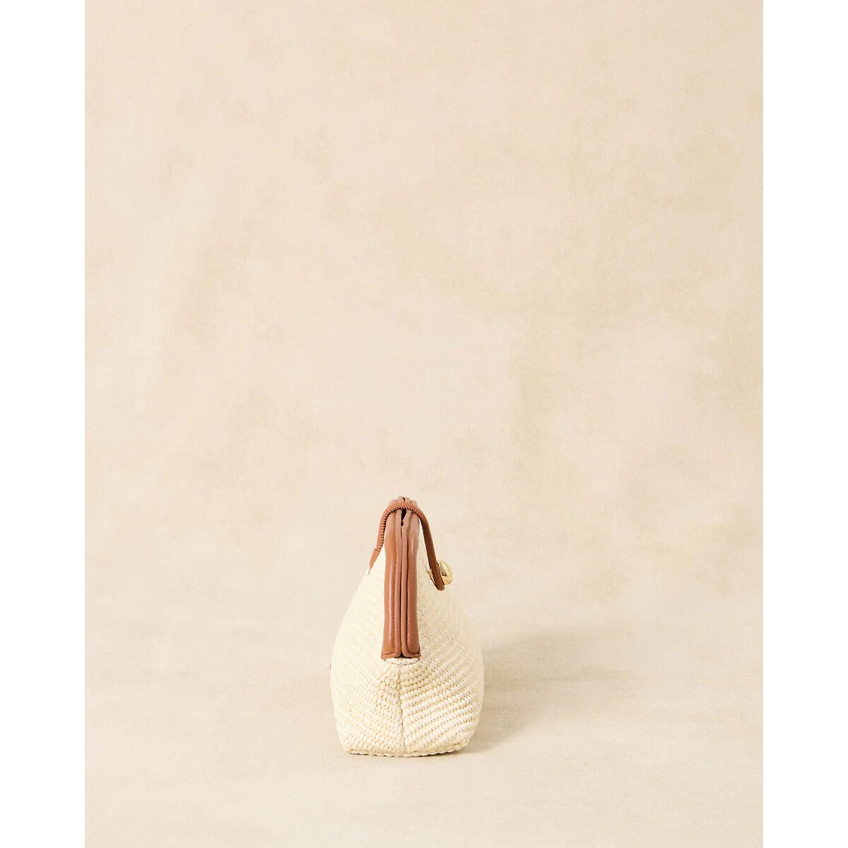 Sac pochette en raphia, SUMMER ecru, PETITE MENDIGOTE
