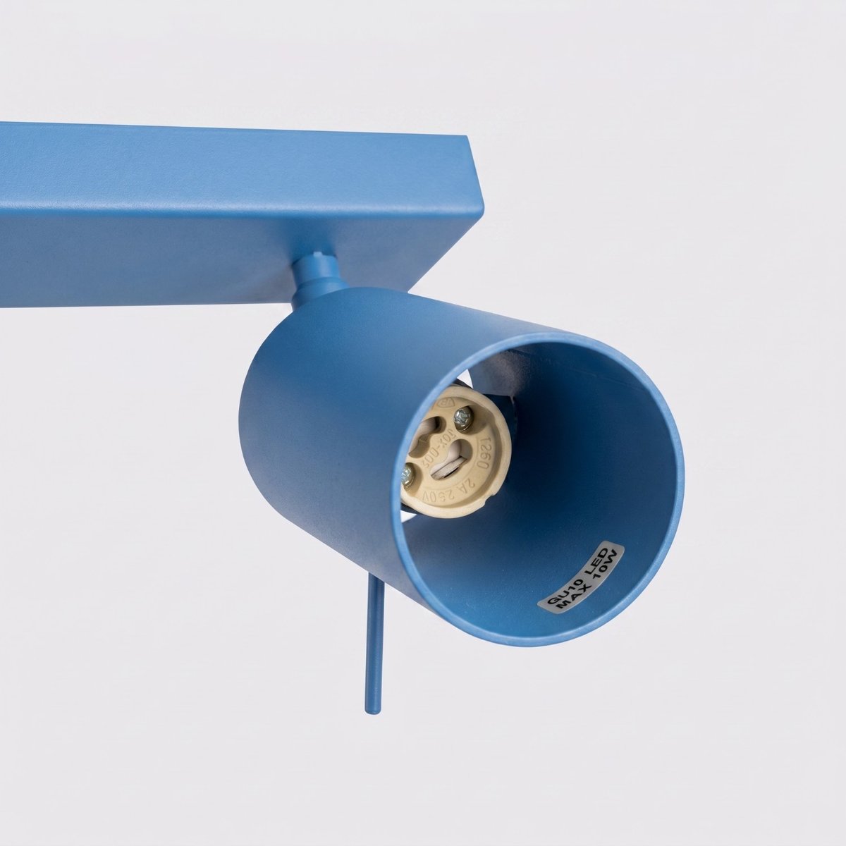 Plafonnier Acier Bleu GU10 6 RING bleu, EDEN
