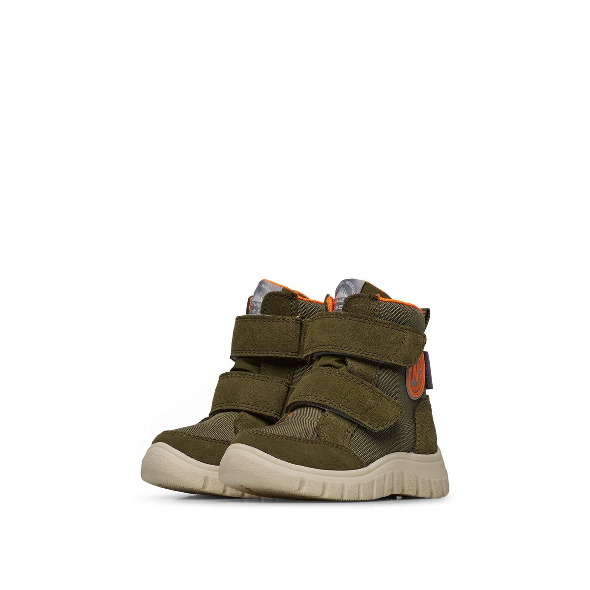 Bottes en suède et tissu technique GEMINAE 3 VL WP. kaki, NATURINO