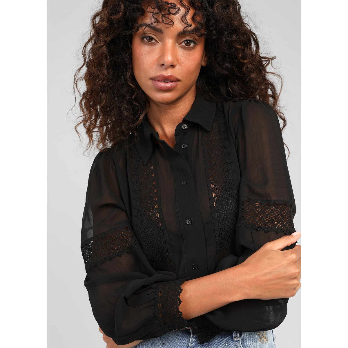 Chemise SIDONY noir, AN'GE