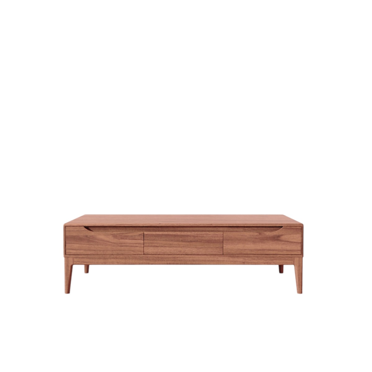 Table basse en Manguier massif, GABRIELLE marron, TIKAMOON