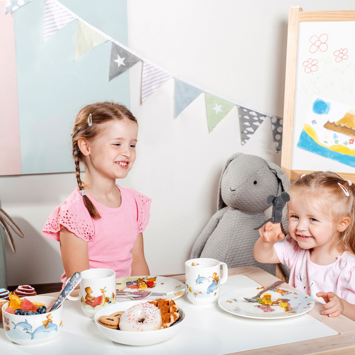 Assiette Plate Pour Enfants KIDDY BEARS multicolore, VILLEROY & BOCH