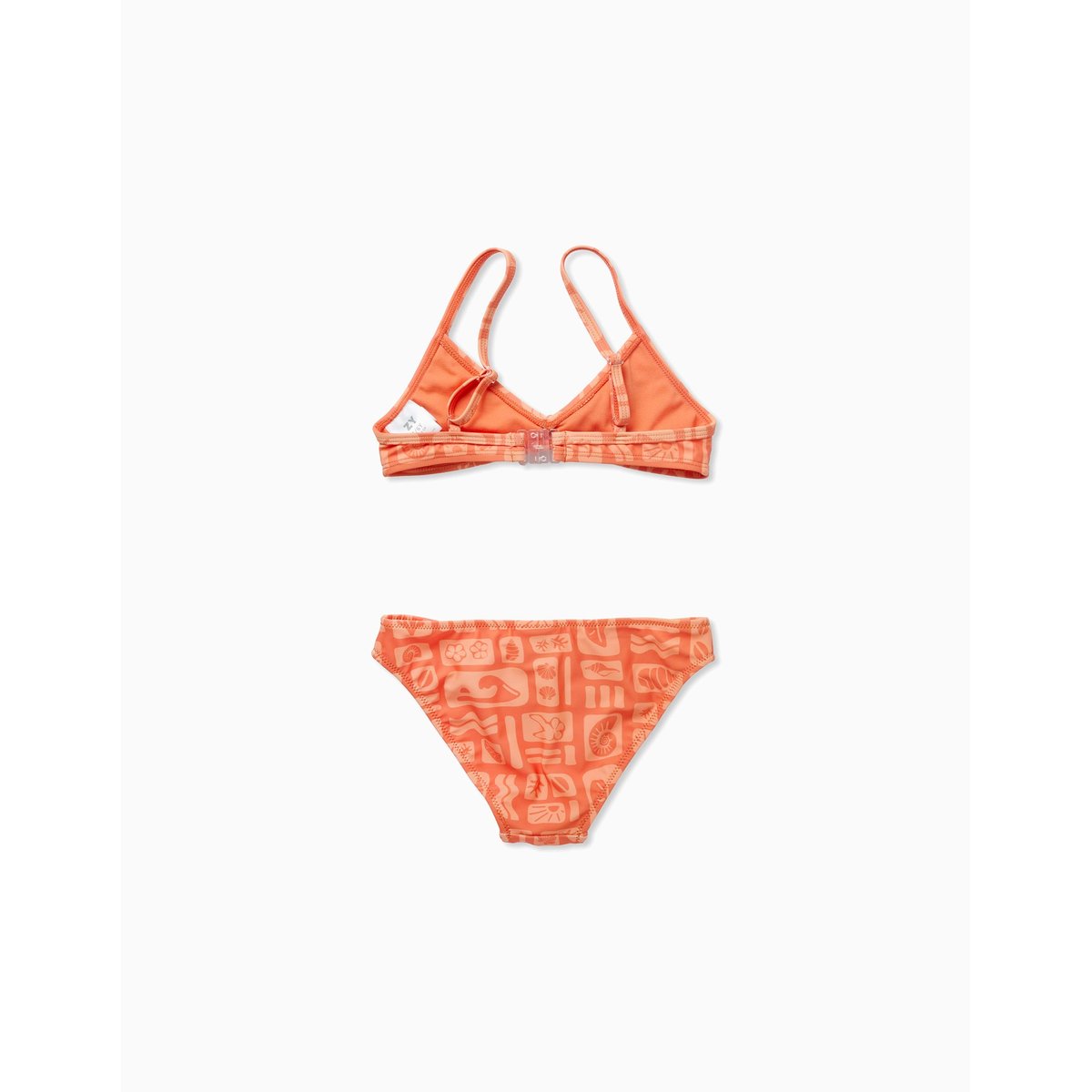 Lot de 2 maillots de bain 2 pièces avec nœud décoratif orange sombre, ZIPPY