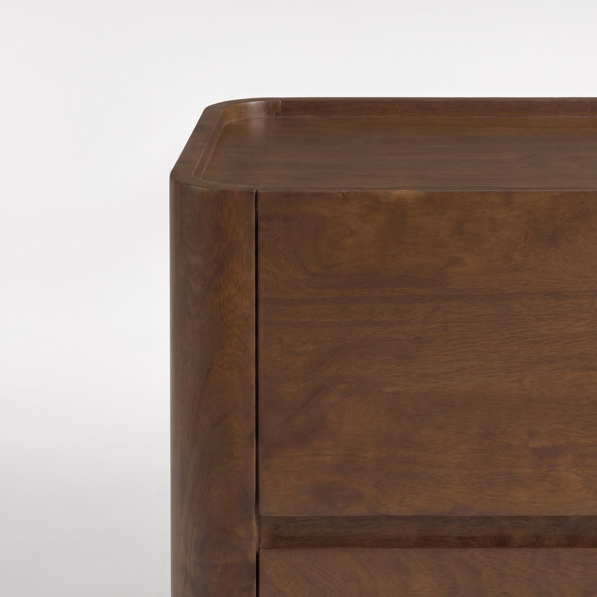 Table de chevet en bois de manguier - ALDO marron foncé, MAISON PAVANE