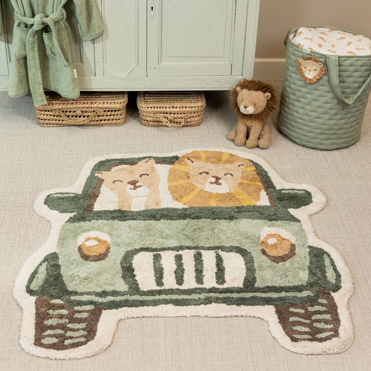 Tapis vert, beige, LITTLE DUTCH