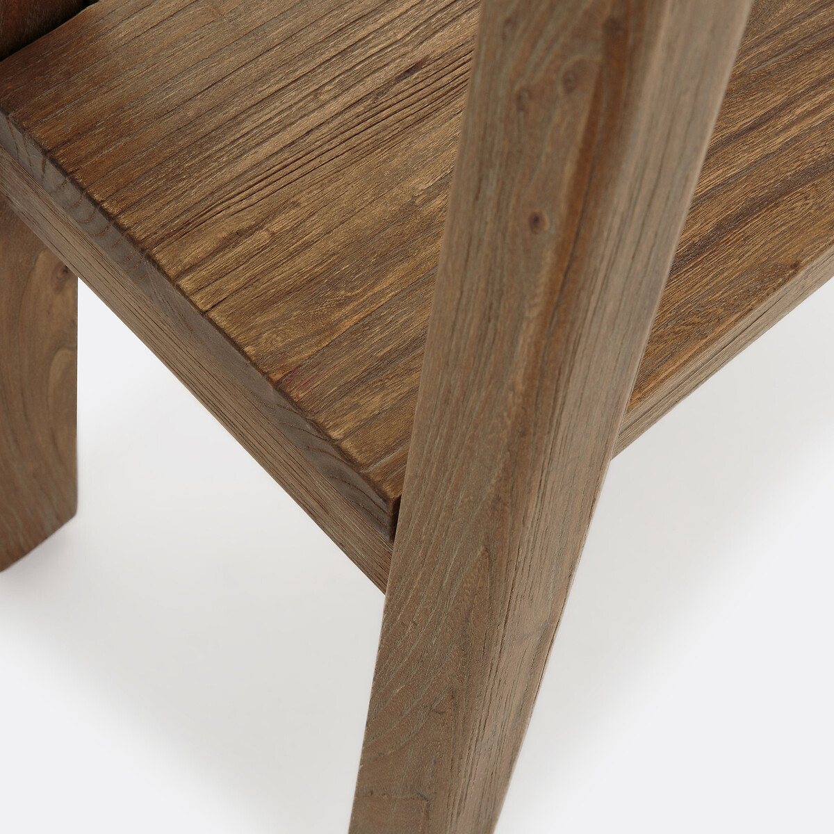 Console double plateau orme massif ASAYO naturel, LA REDOUTE INTERIEURS