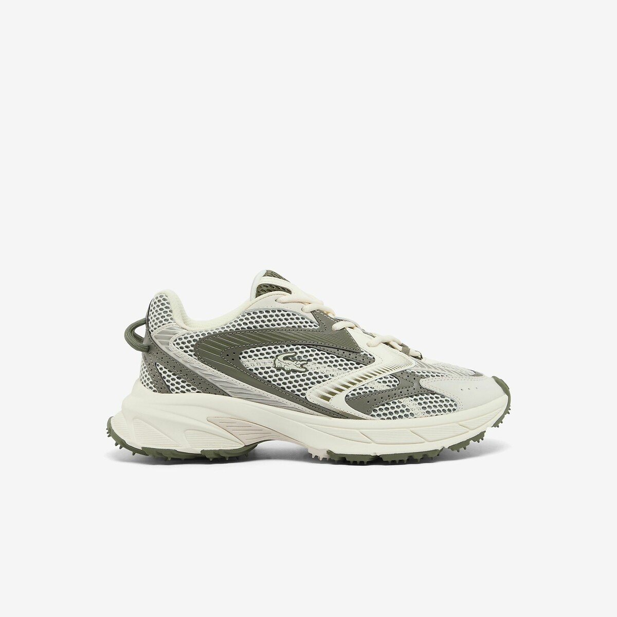 L003 Trainers ecru/khaki, LACOSTE