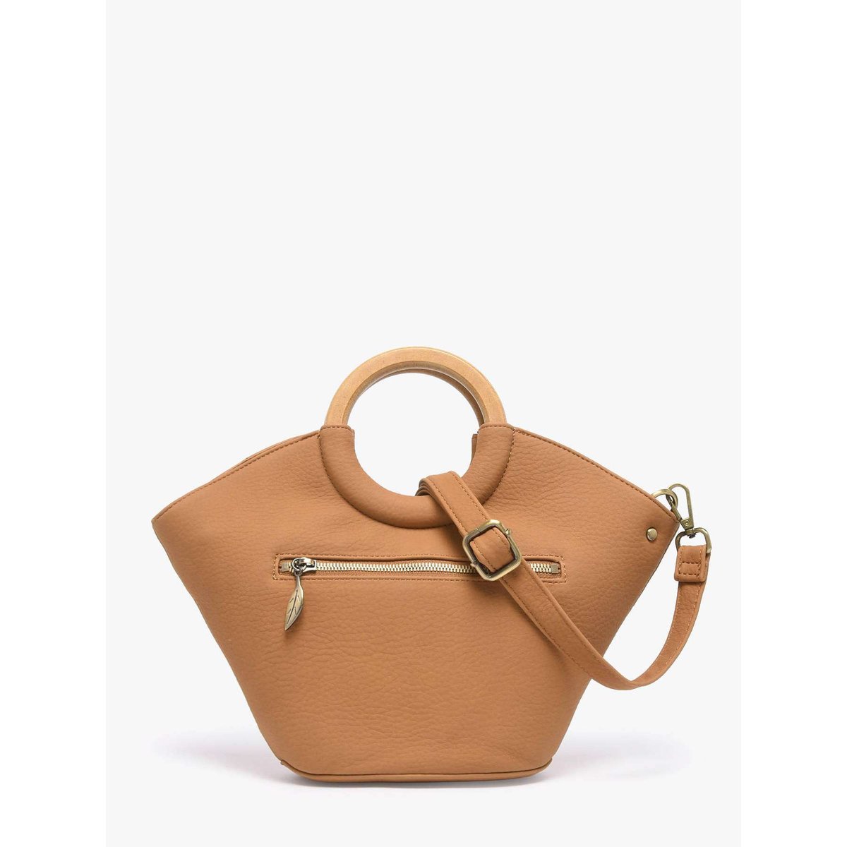Sac bandoulière Neflier patchwork camel, WOOMEN