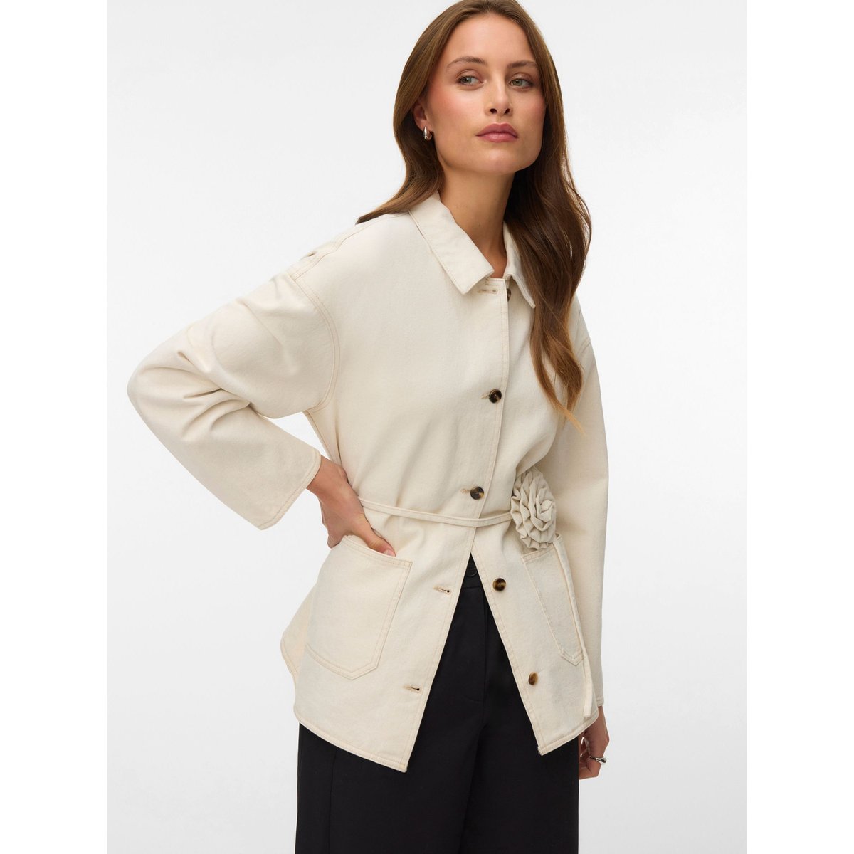 Veste En Jean ecru, VERO MODA