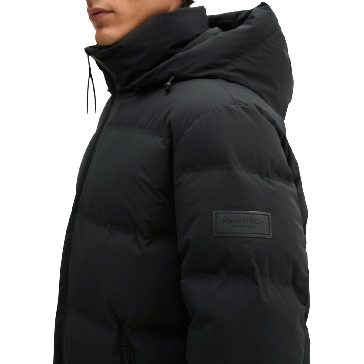 MOP x Function : manteau en duvet, coupe regular léger et hydrofuge noir, MARC O'POLO