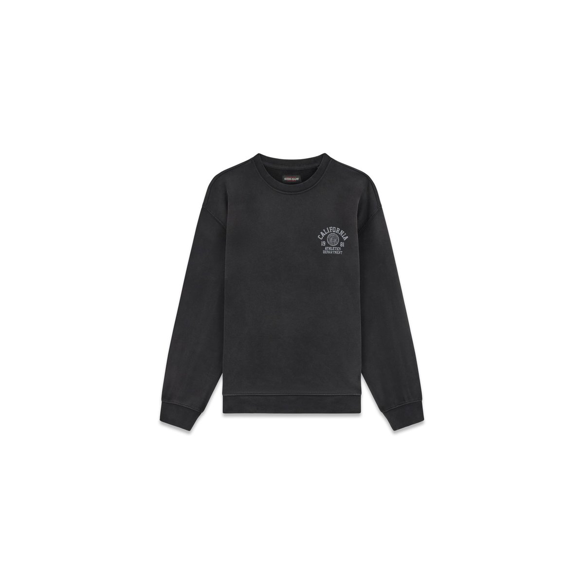 Sweatshirt Avec Logo Imprimé noir, GUESS JEANS