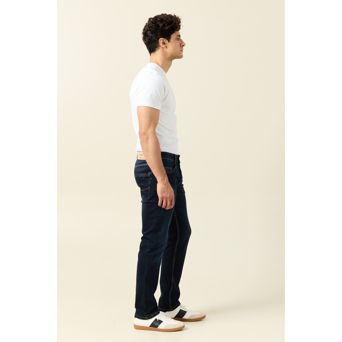 Jeans straight longueur 32 denim brut, BONOBO