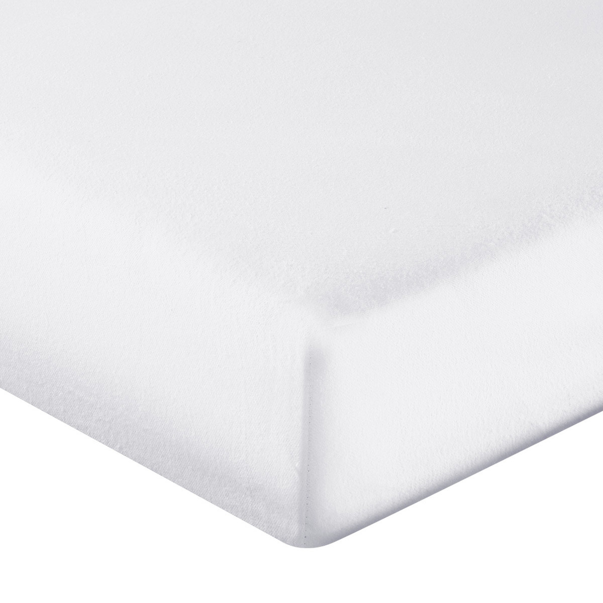 Protège-matelas imperméable en coton bonnet 30 cm PROTECT blanc, SENSEI MAISON