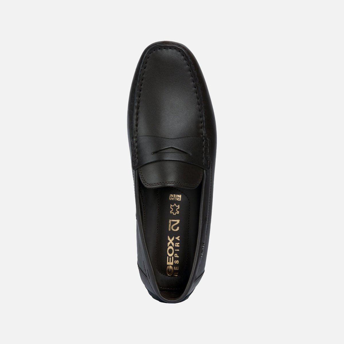 Mocassins U MONER W 2FIT brun foncé, GEOX