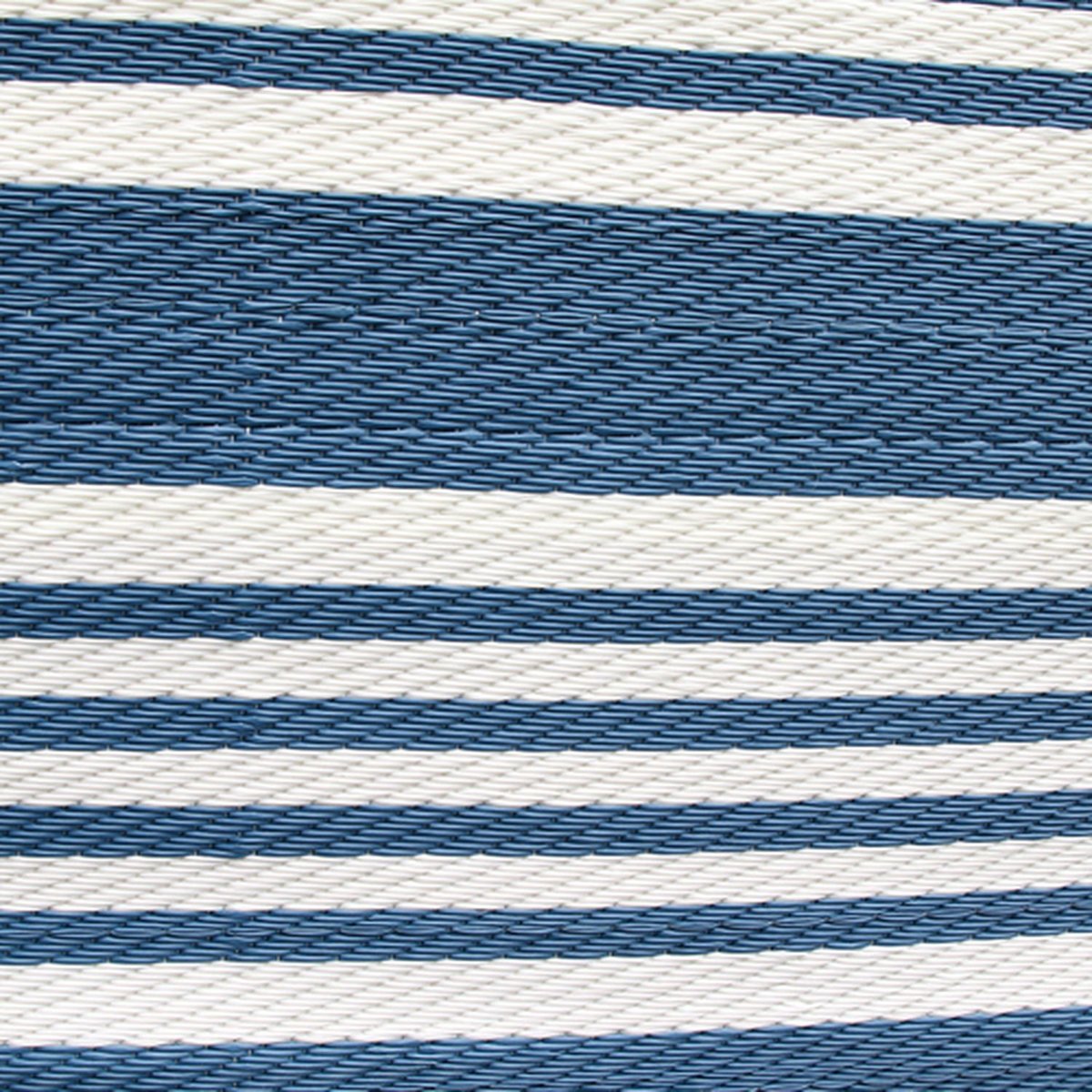 Tapis d'extérieur à rayures design bord de mer AZURA bleu foncé, THE HOME DECO FACTORY