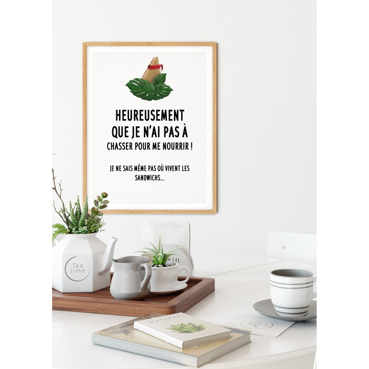 Affiche Sandwich blanc, L'AFFICHERIE