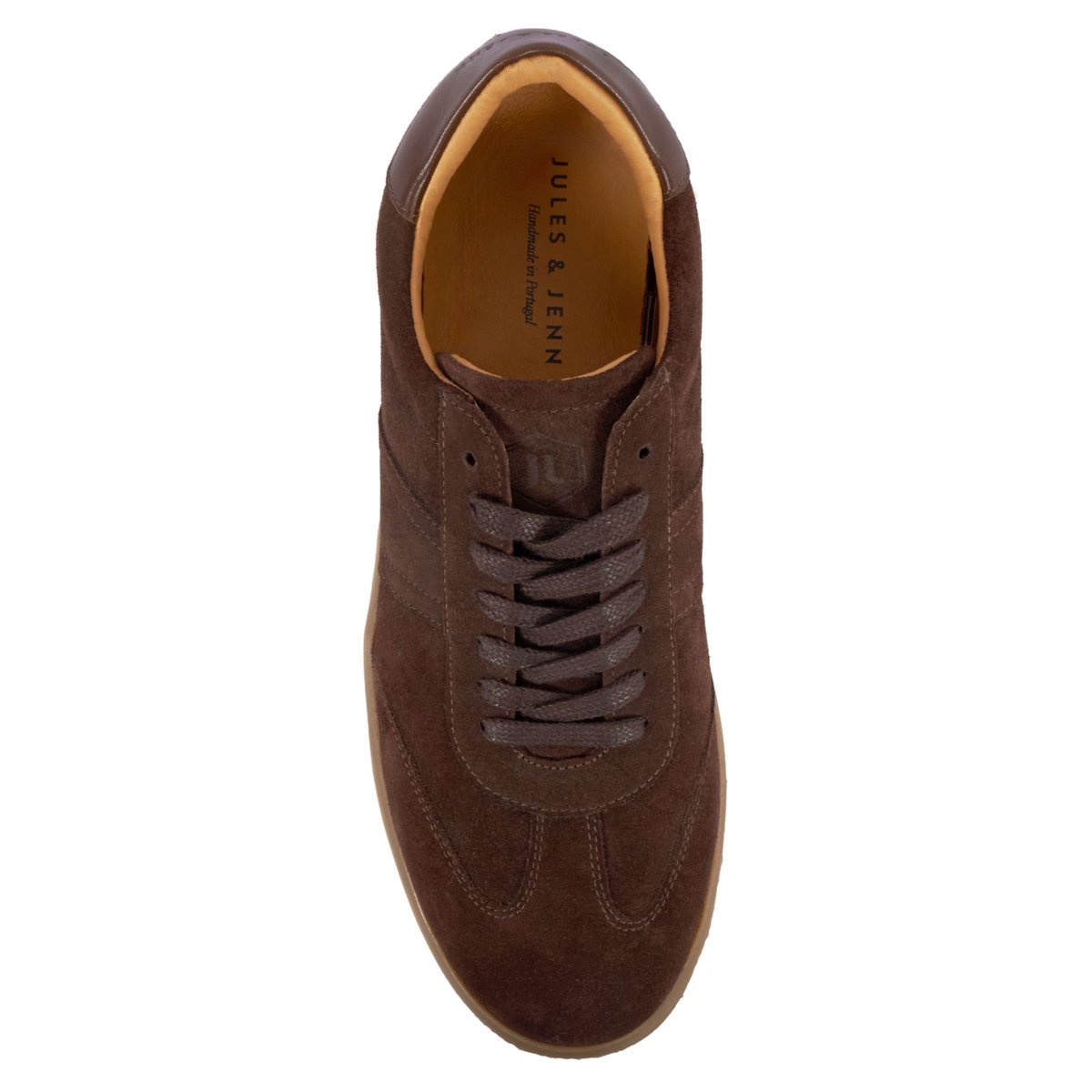 Tennis Basile cuir daim marron, JULES & JENN