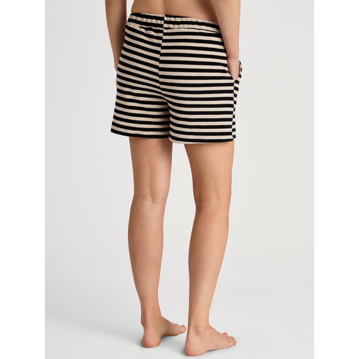 Short Coton LOUNGE STRIPE noir, CALIDA