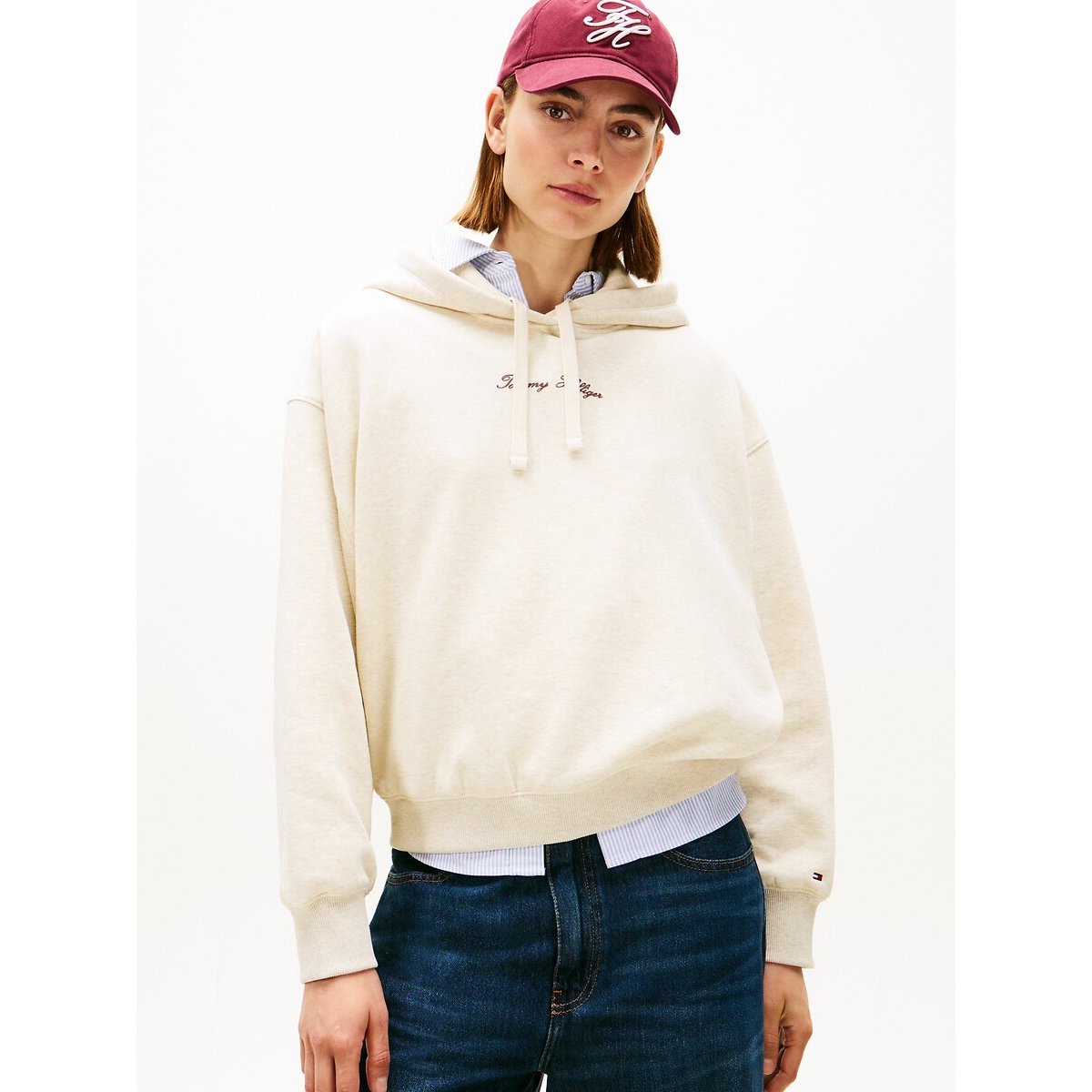 Hoodie beige, TOMMY HILFIGER