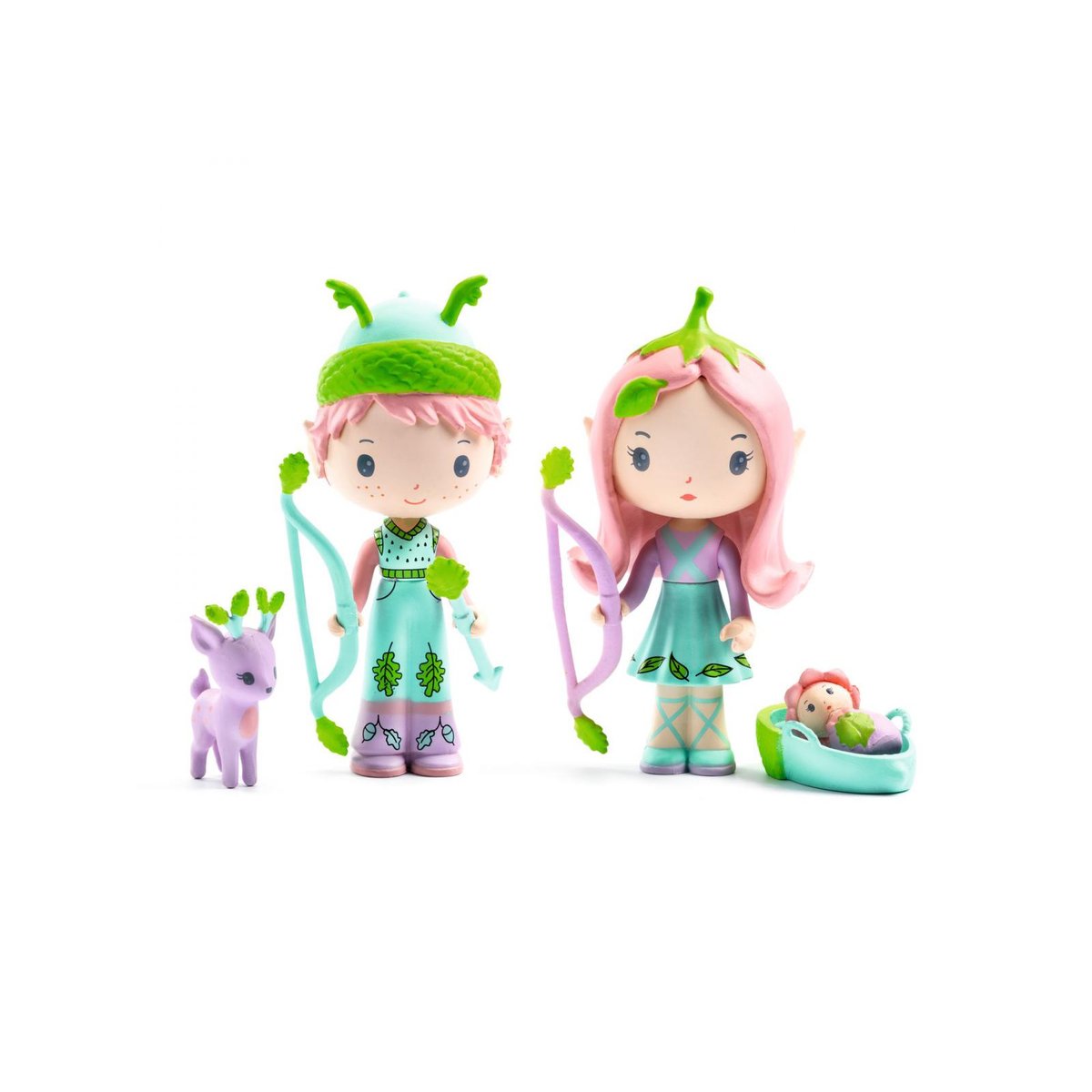 Figurine rouge, violet, rose, DJECO