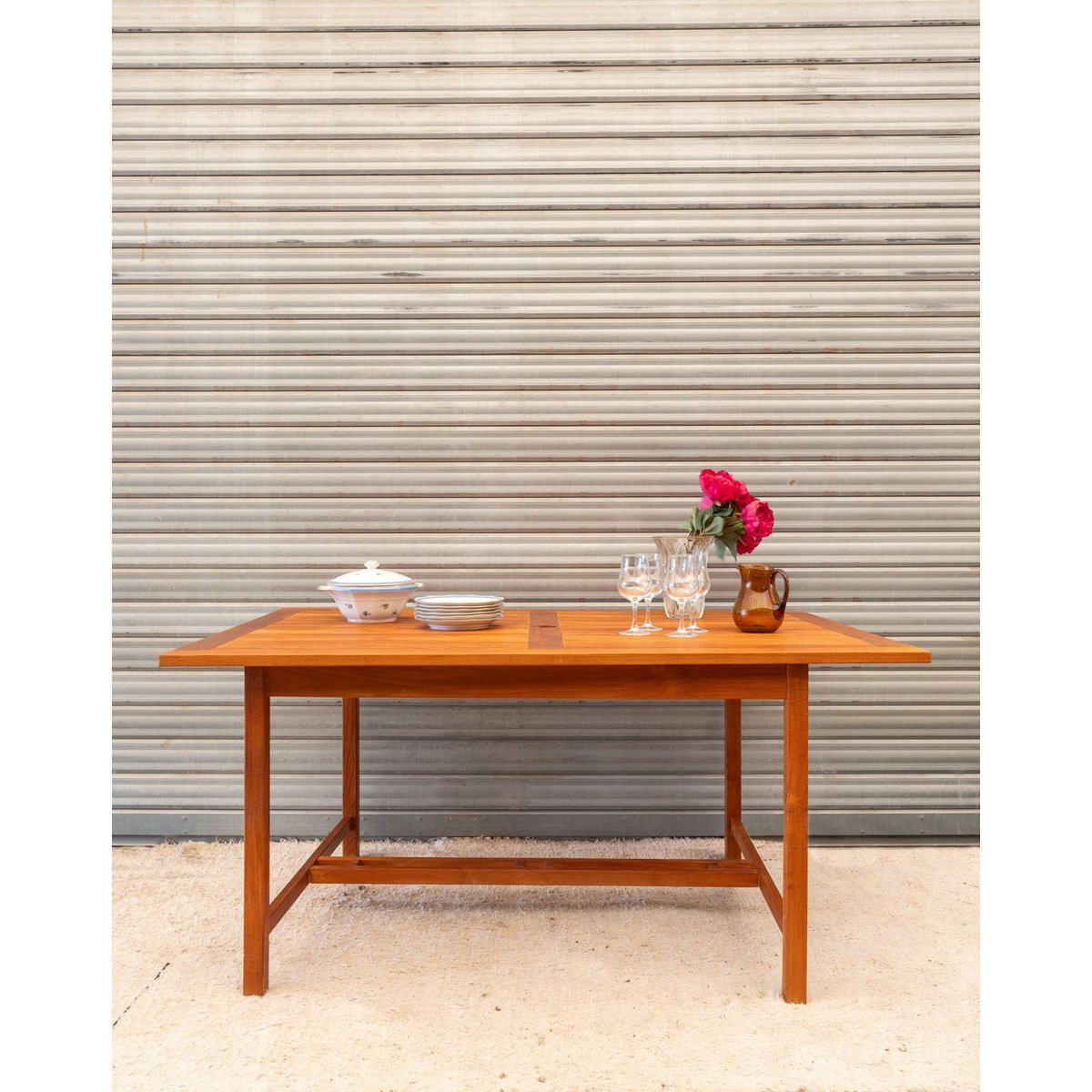 Table à manger en bois Romy N°1444 - Bon état bois clair, DEBONGOUT