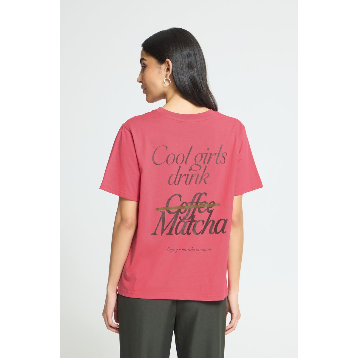 T-shirt rose fruit dove/coffee bean, ICHI