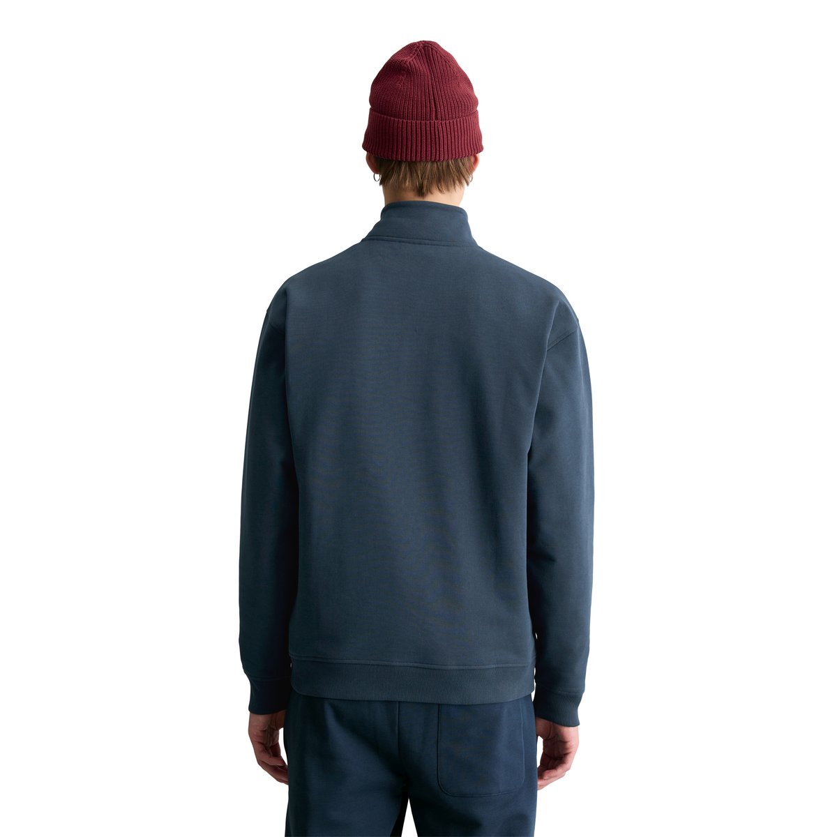 Sweattroyer relaxed en coton bio doux bleu foncé, MARC O’POLO DENIM