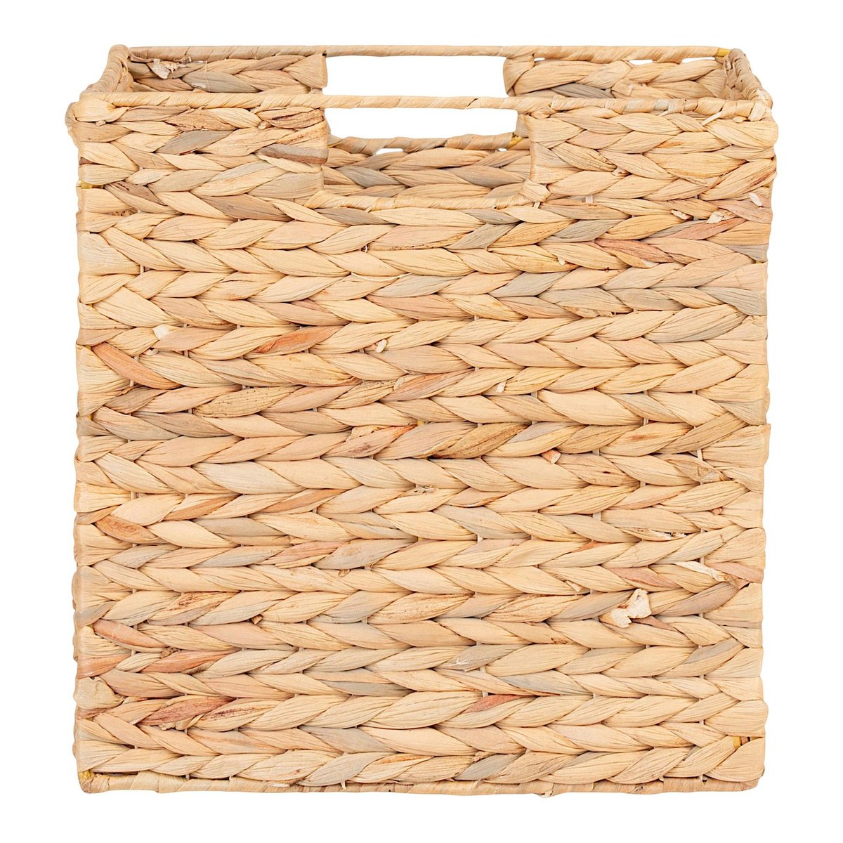 Panier de rangement pliant en jacynthe d'eau 30 cm beige, PIER IMPORT