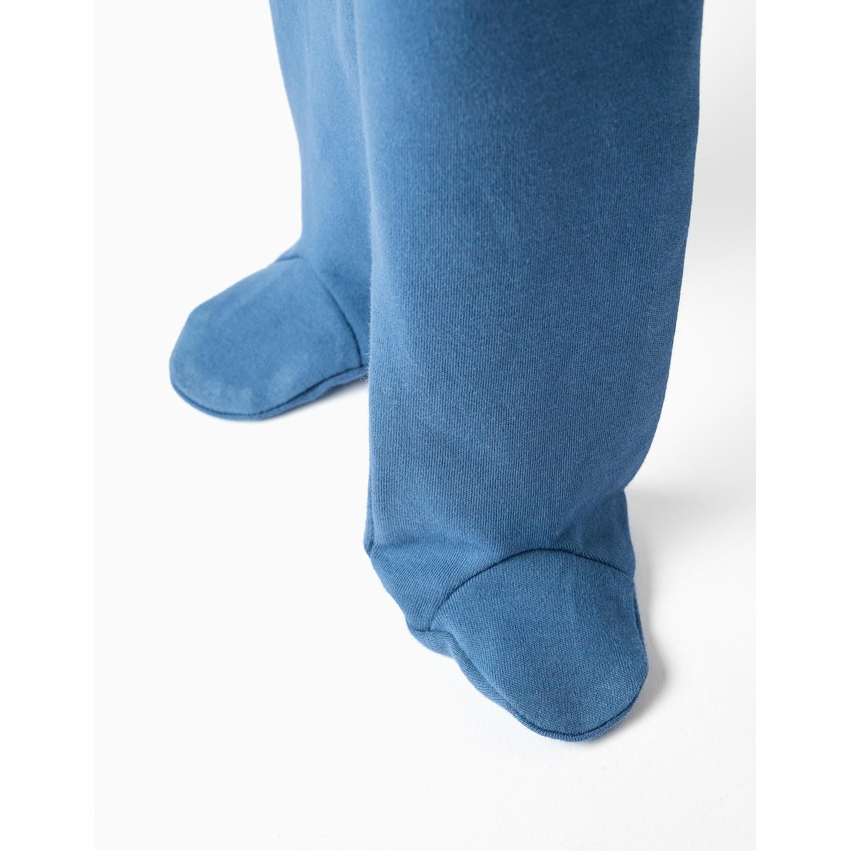 4 pantalons avec pieds en coton unis/imprimés multicolore, ZIPPY