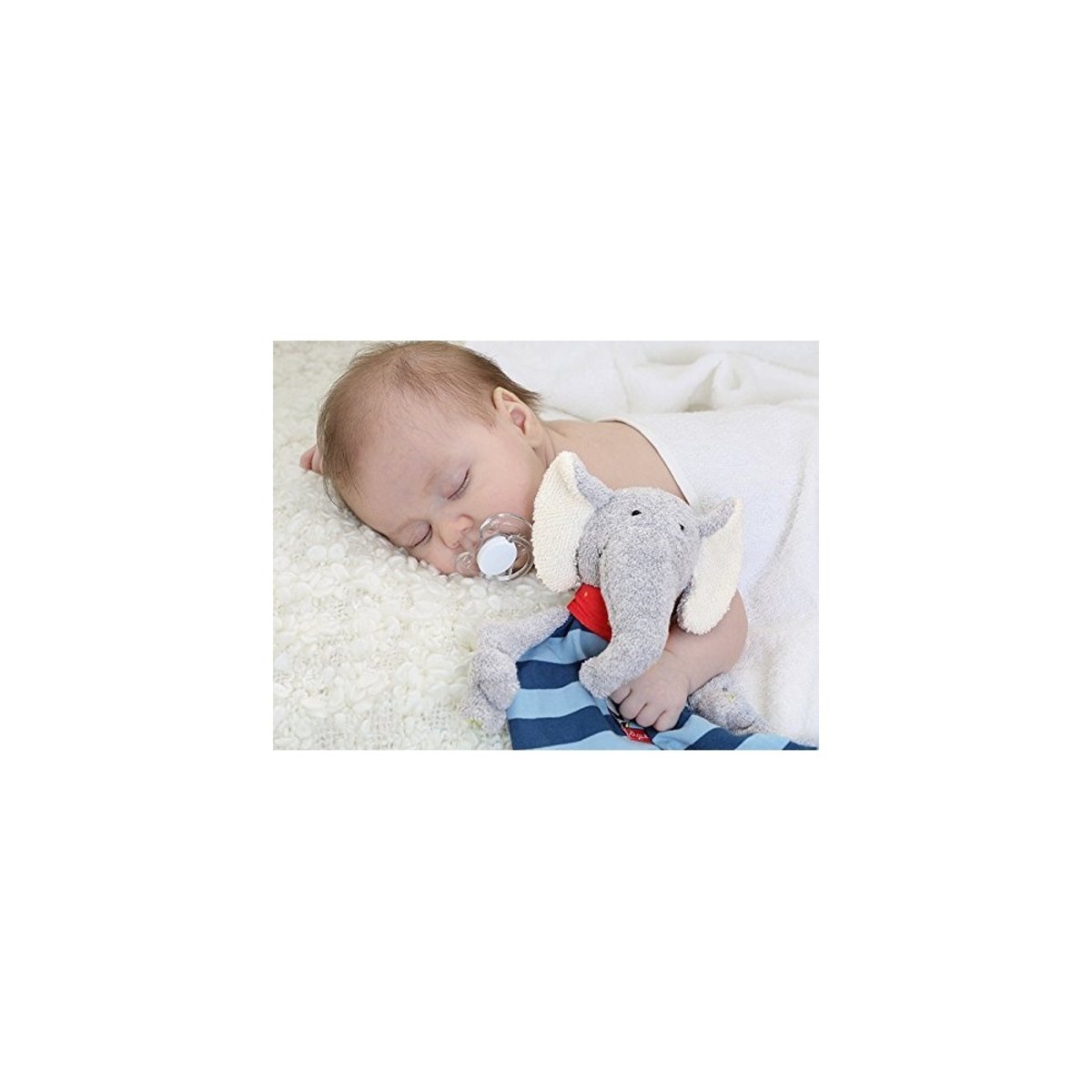 Doudou plat Lolo Lombardo bleu, SIGIKID