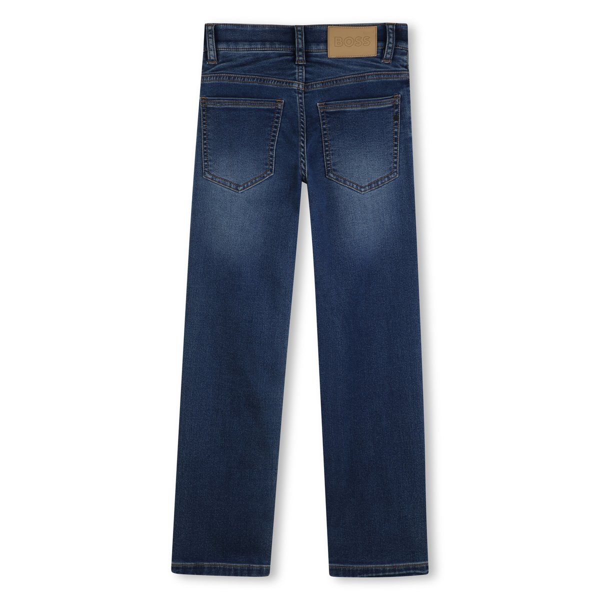 Jean coupe regular lavage enzymatique pousse, BOSS KIDSWEAR